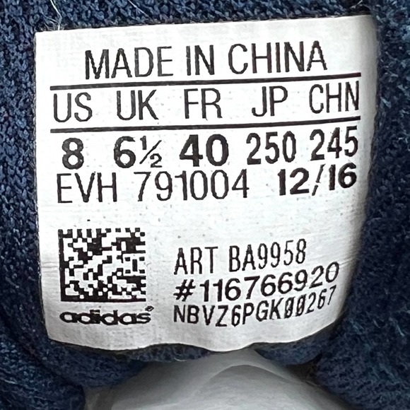 Adidas Womens Size 8 Crazy Train Cloudfoam BA9958 Blue Running Shoes Sneaker. - Picture 7 of 7